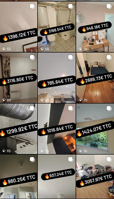 Chantier Dégât des eaux Exemple sinistre habitat